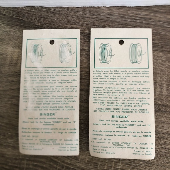 Vtg NOS Singer Sewing Machine Bobbins - Picture 5 of 9